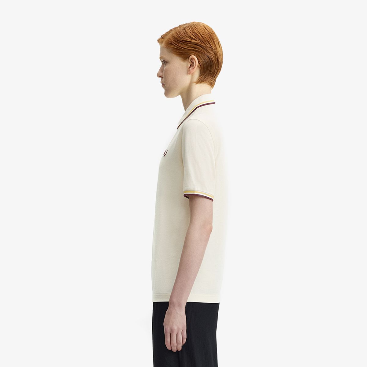 프레드페리(FRED PERRY) [G3600] 트윈 팁 프레드페리 셔츠 - 에크루/레몬발리/옥스블러드 AFPF2613600-18B