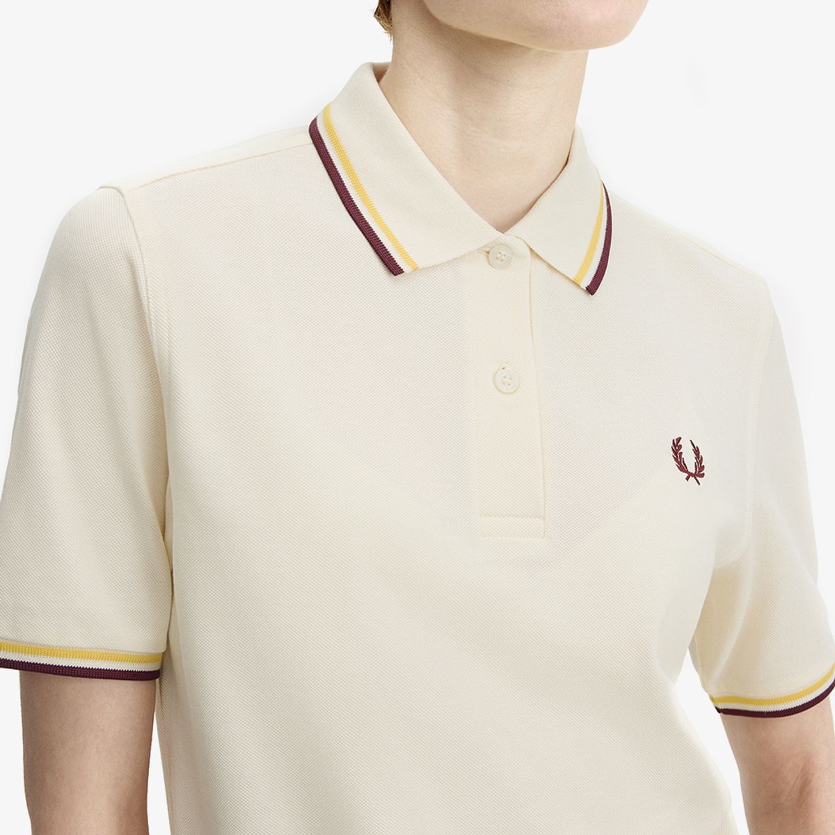 프레드페리(FRED PERRY) [G3600] 트윈 팁 프레드페리 셔츠 - 에크루/레몬발리/옥스블러드 AFPF2613600-18B