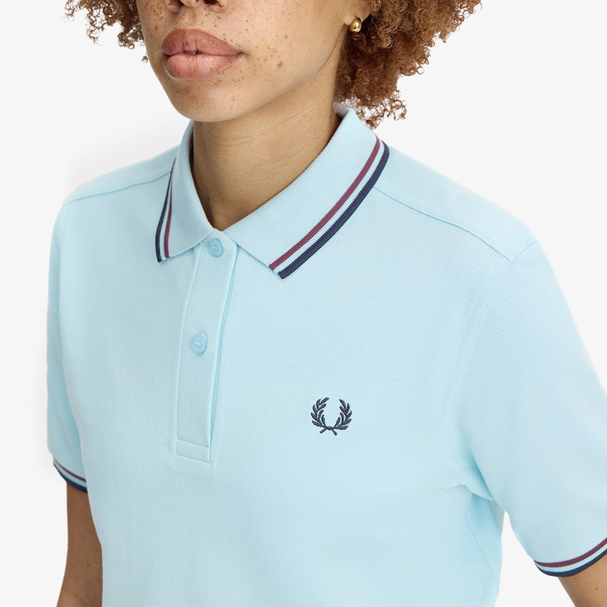프레드페리(FRED PERRY) [G3600] 트윈 팁 프레드페리 셔츠 - 볼보이블루/옥스블러드/네이비 AFPF2613600-20B