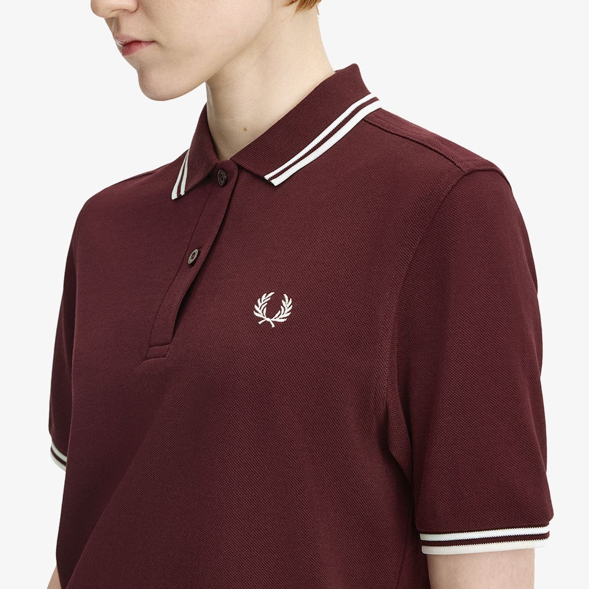 프레드페리(FRED PERRY) [G3600] 트윈 팁 프레드페리 셔츠 - 옥스블러드/에크루 AFPF2613600-597
