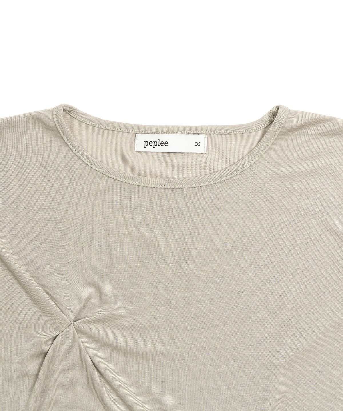 페플리(PEPLEE) Cross Pinch Tencel Long Sleeve (Beige)