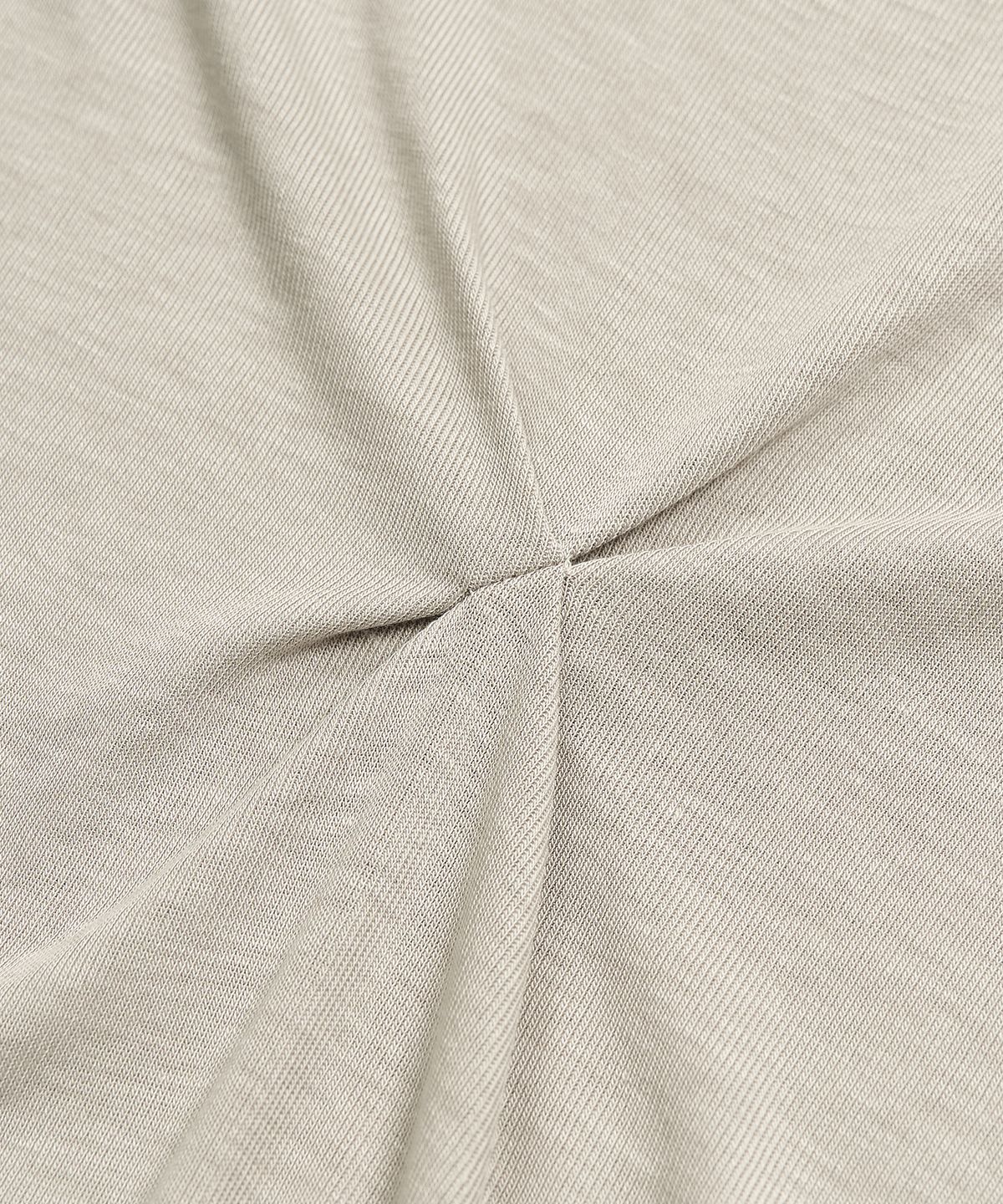 페플리(PEPLEE) Cross Pinch Tencel Long Sleeve (Beige)