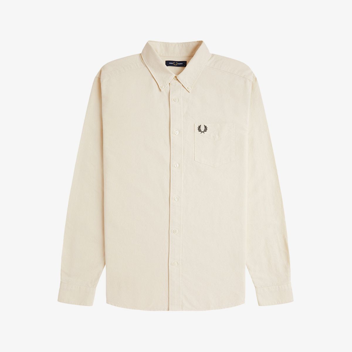 프레드페리(FRED PERRY) [Sharp] 롱 슬리브 옥스포드 셔츠 - 에크루/그래스루츠 AFPM2615516-13B
