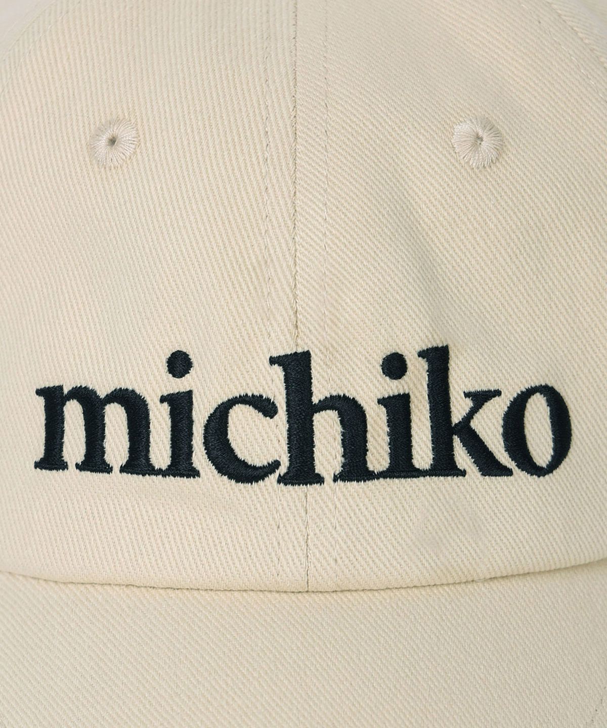 미치코런던 코시노(MICHIKO LONDON KOSHINO) 미치코 코튼 볼 캡 버터 베이지