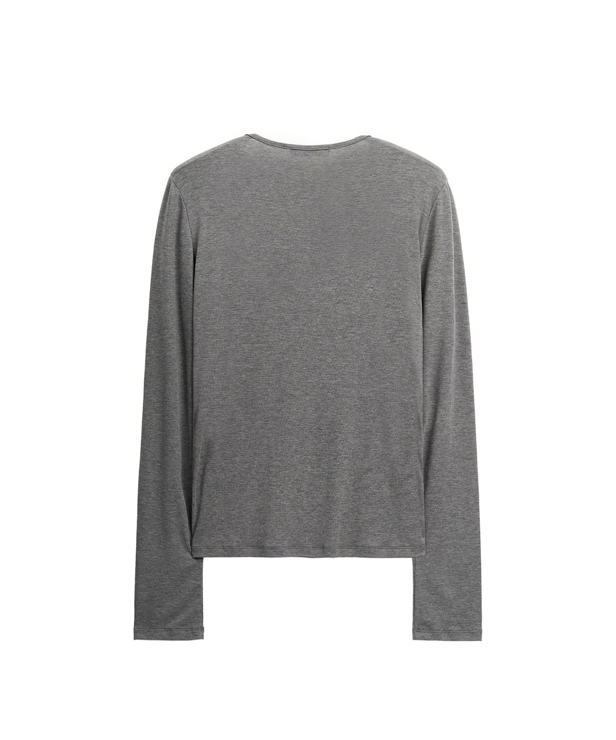 페플리(PEPLEE) Cross Pinch Tencel Long Sleeve (Grey)