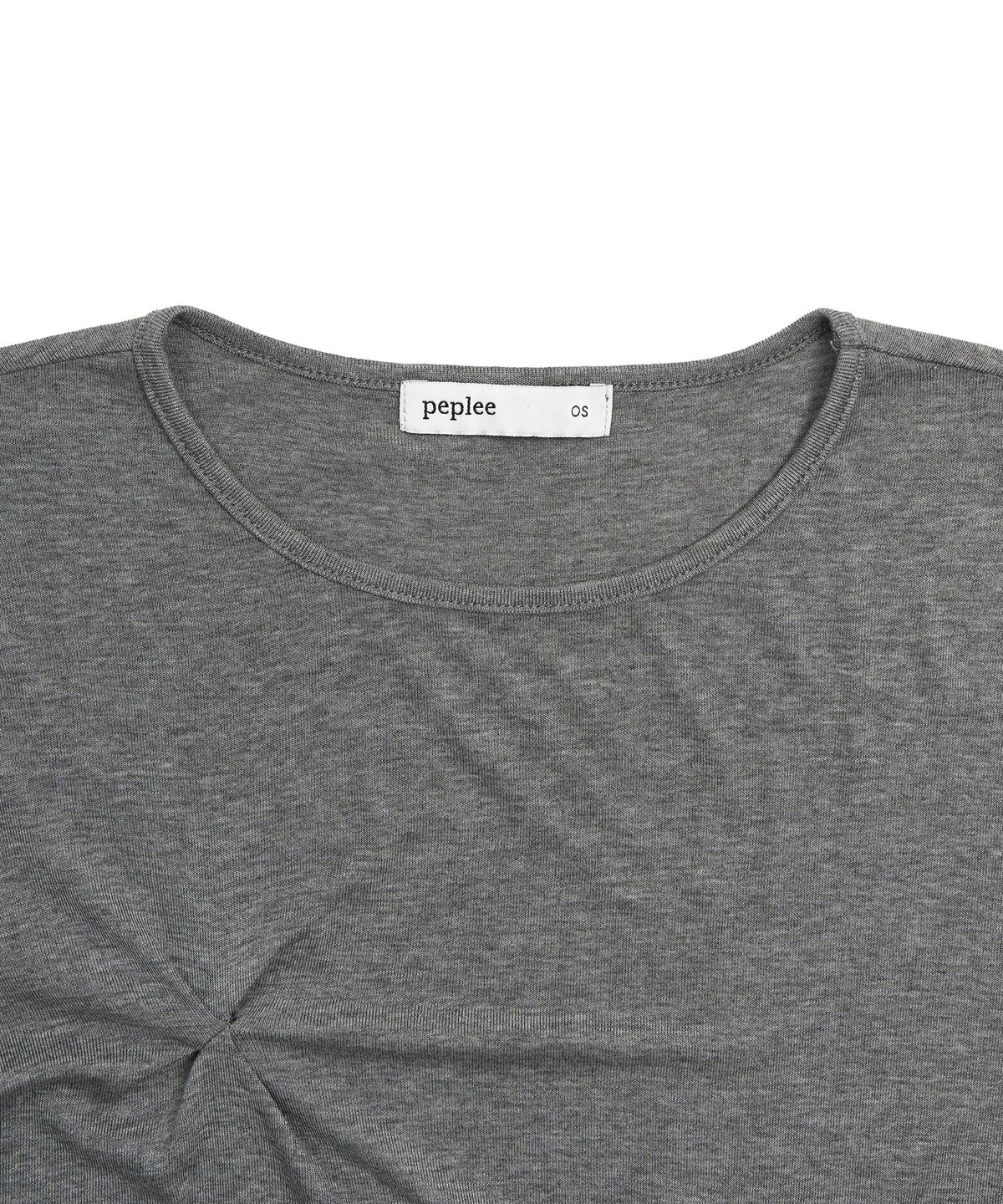 페플리(PEPLEE) Cross Pinch Tencel Long Sleeve (Grey)