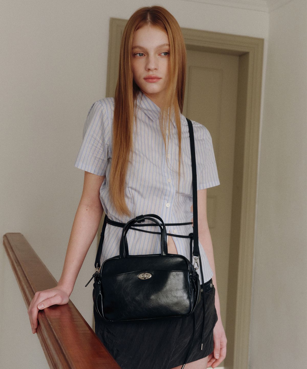 질바이질스튜어트(JILL BY JILLSTUART) [로웬] 블랙 토트백
