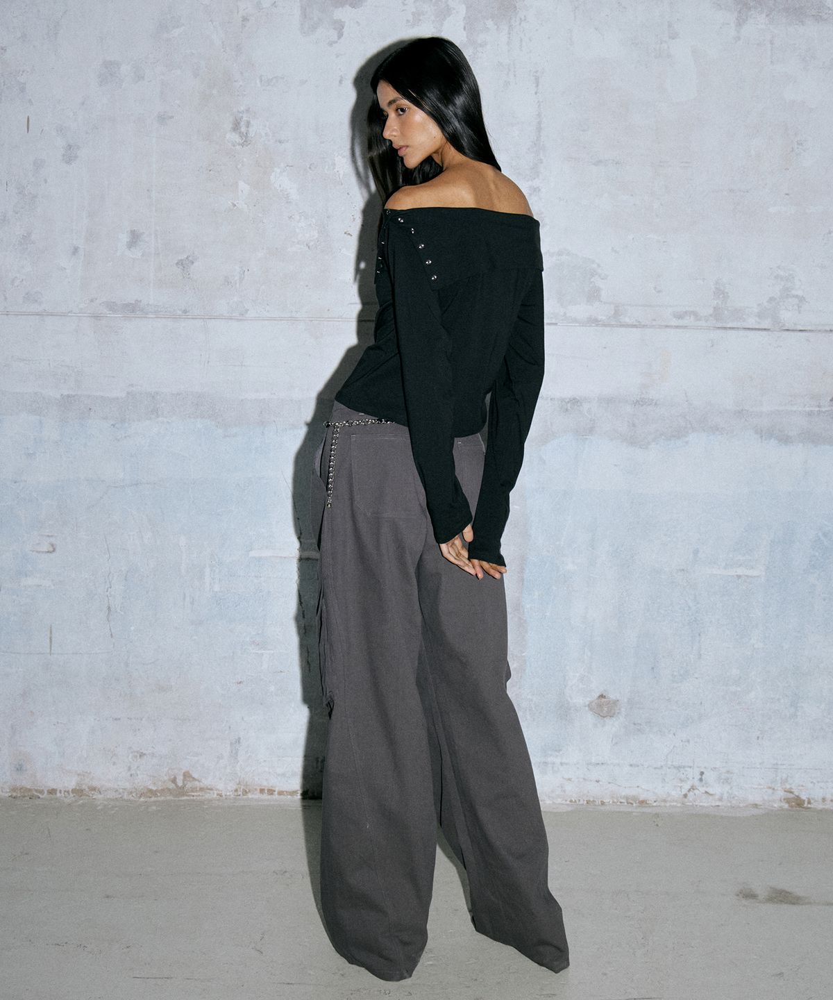와르 포 우먼(WAARFORWOMAN) W1122 카고 와이드 팬츠(2colors)