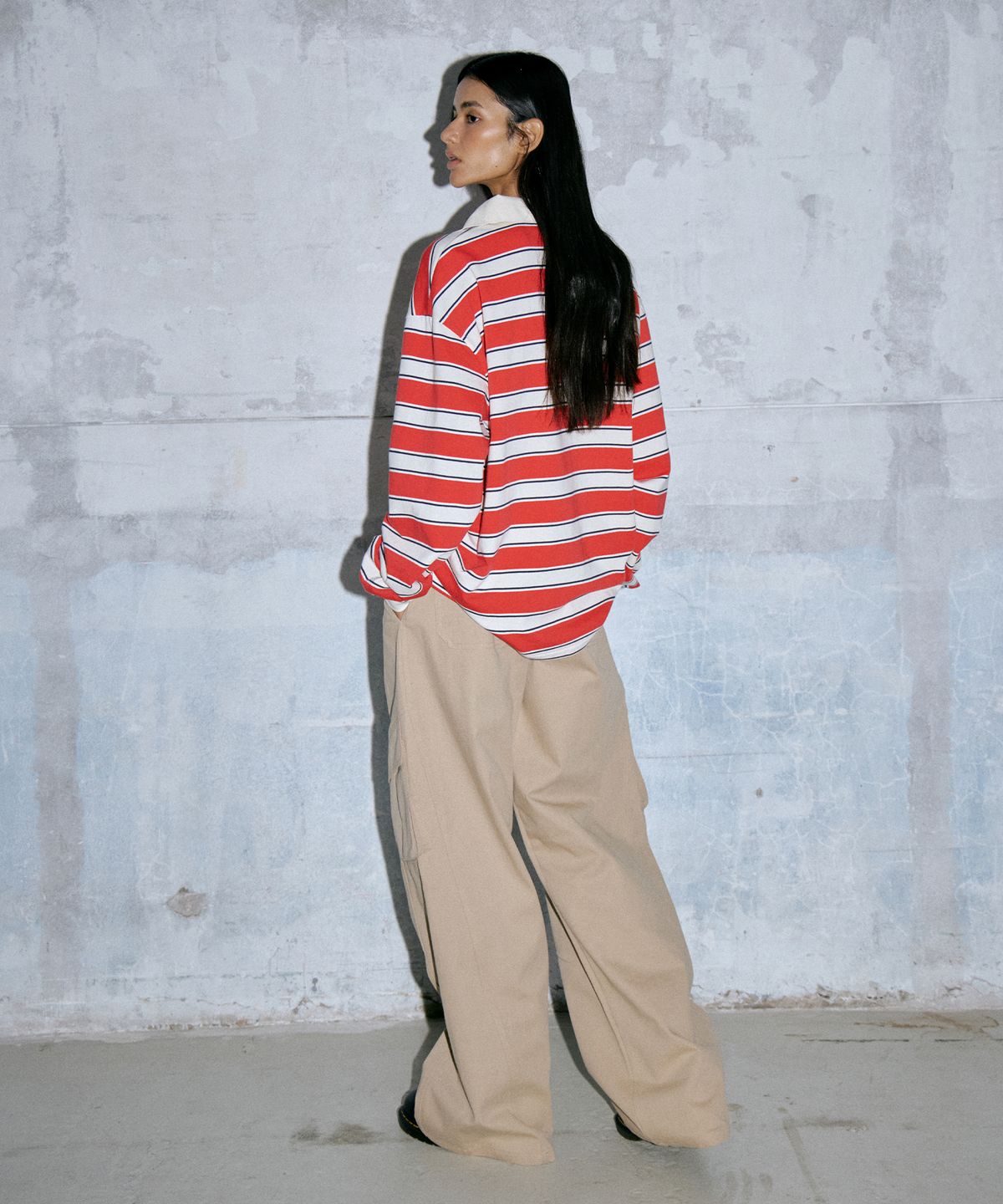 와르 포 우먼(WAARFORWOMAN) W1122 카고 와이드 팬츠(2colors)