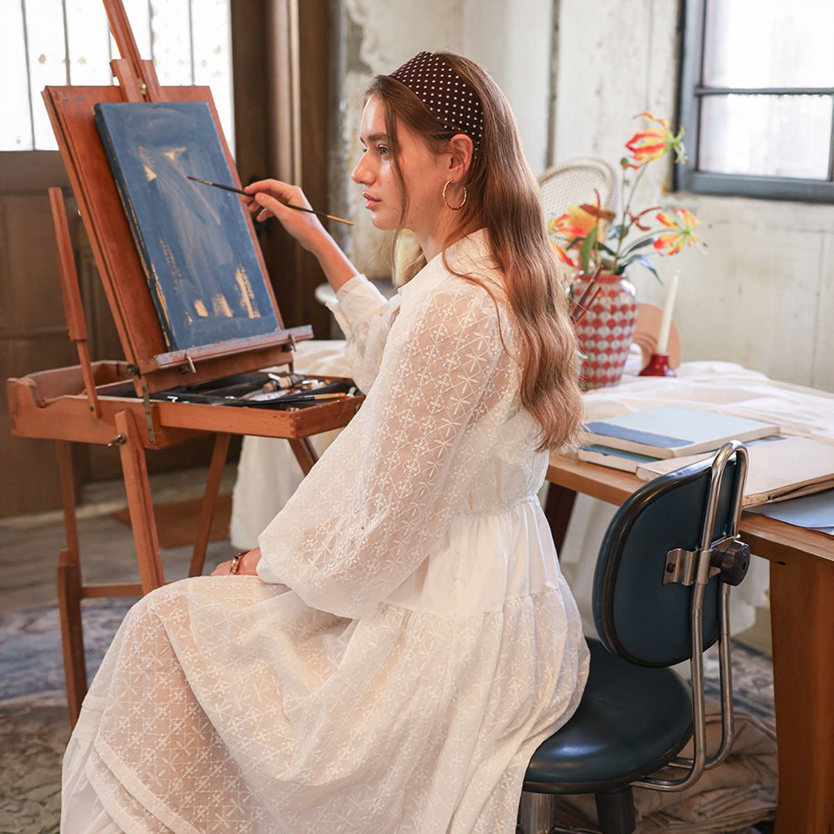 프라우드 마리(PROUD MARY) PM_Heirloom lace dress_WHITE