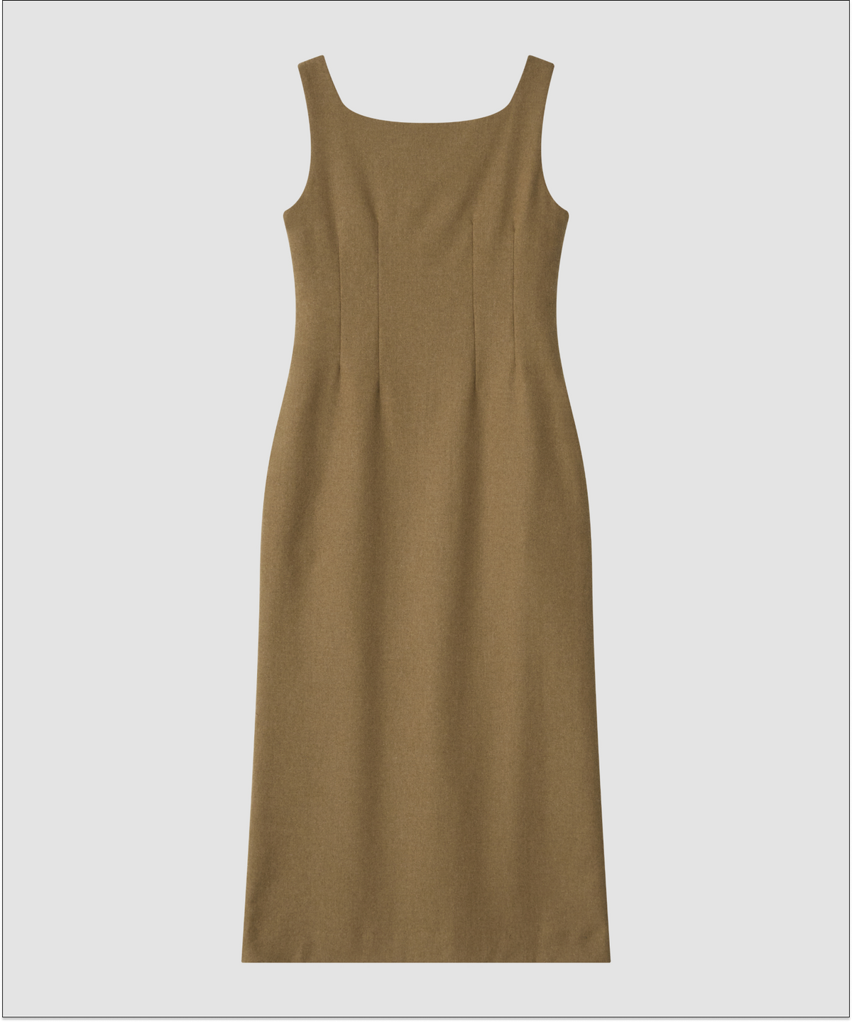 더 릴(THE LILLE) Boat Neck Wool Dress_Beige
