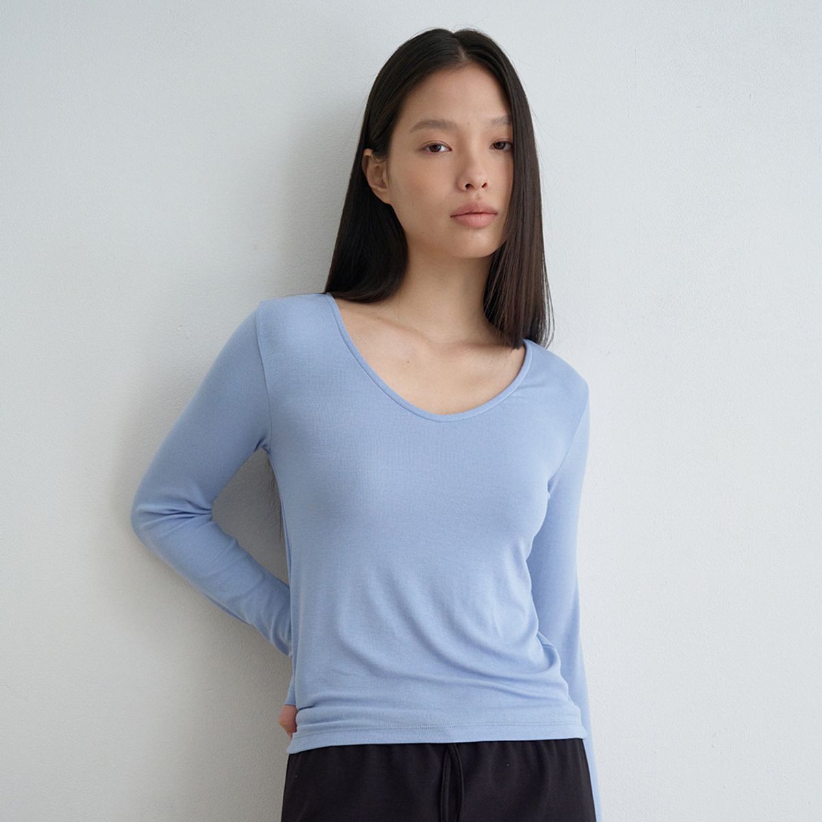 노우드(NOEUD) Reverse Tee (Skyblue)