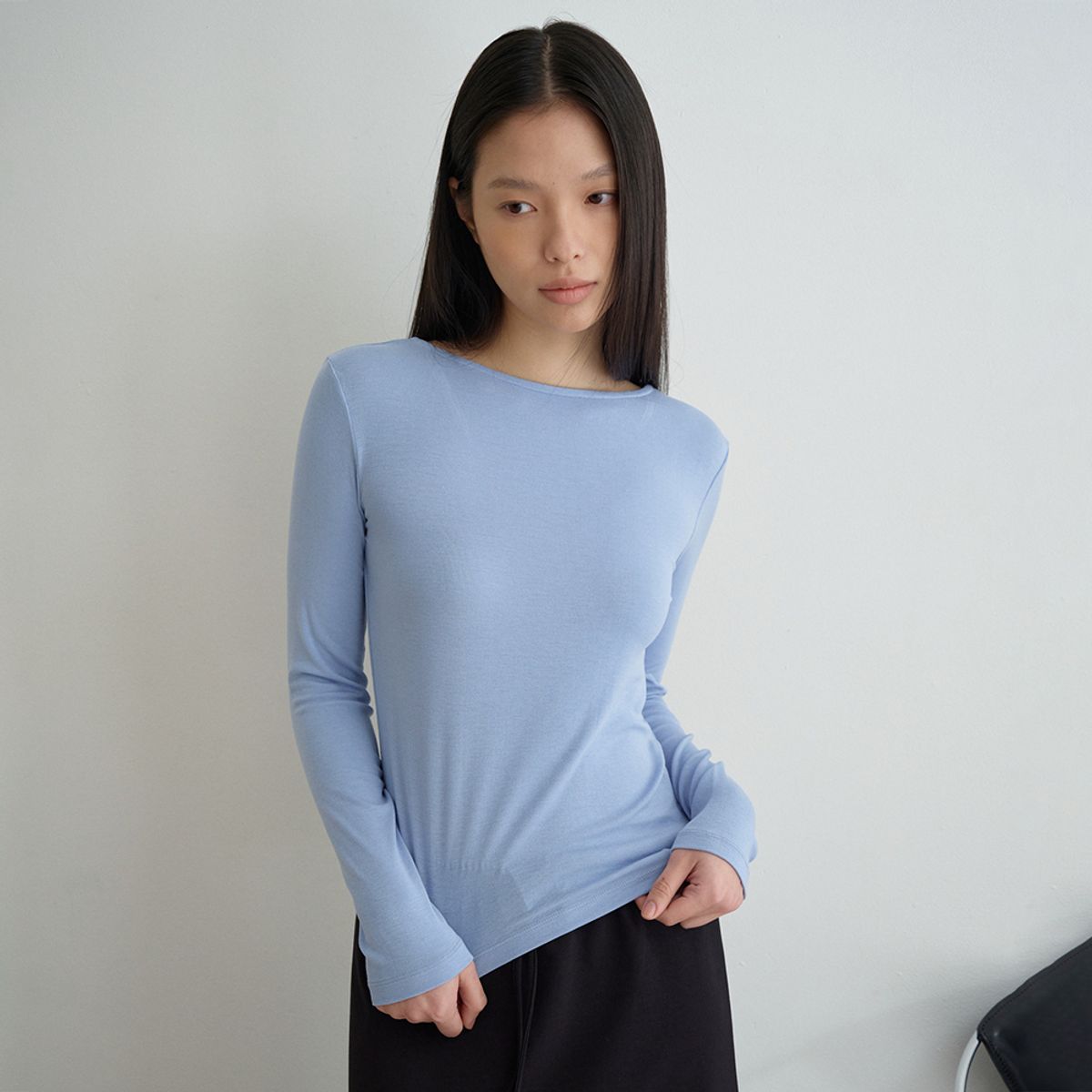 노우드(NOEUD) Reverse Tee (Skyblue)