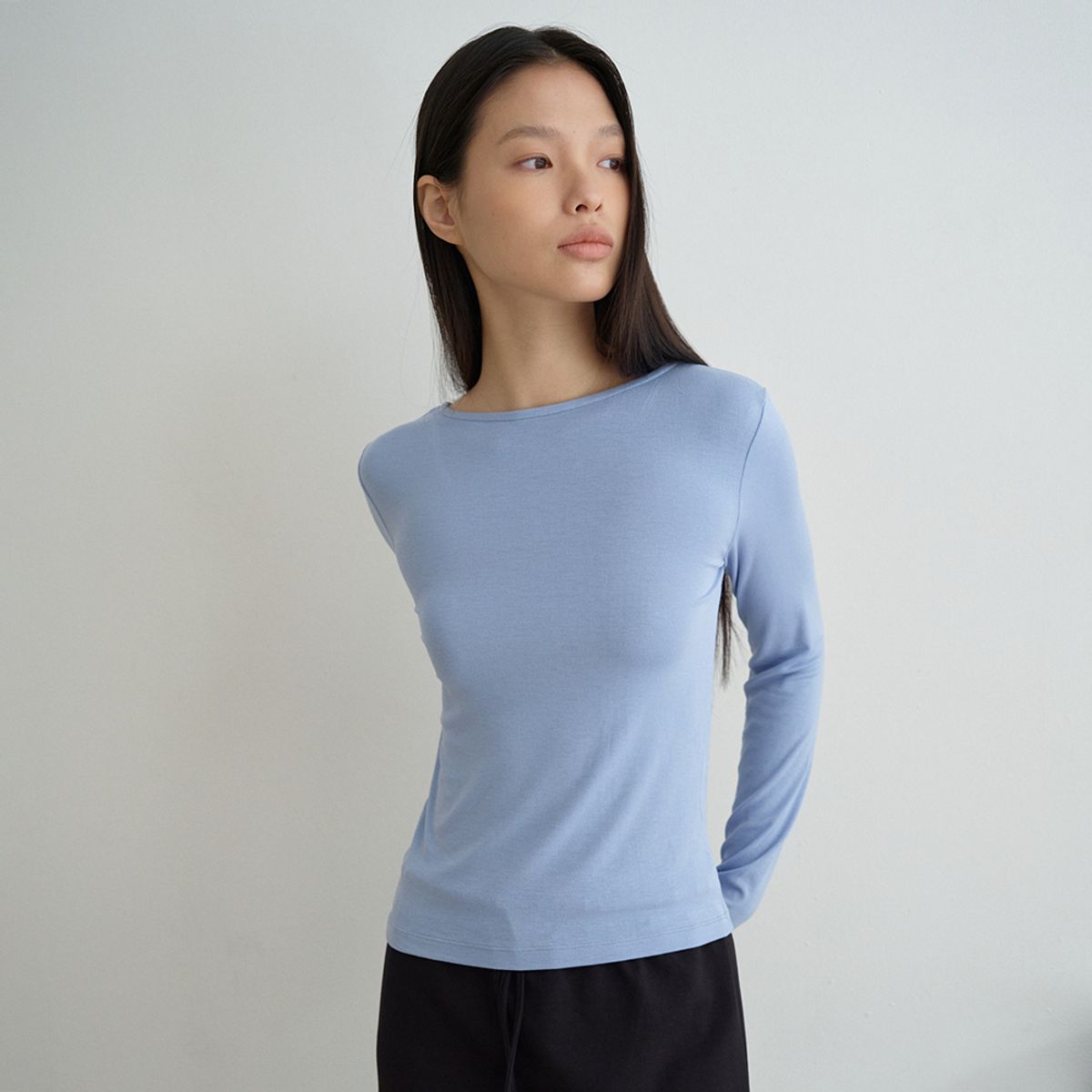 노우드(NOEUD) Reverse Tee (Skyblue)