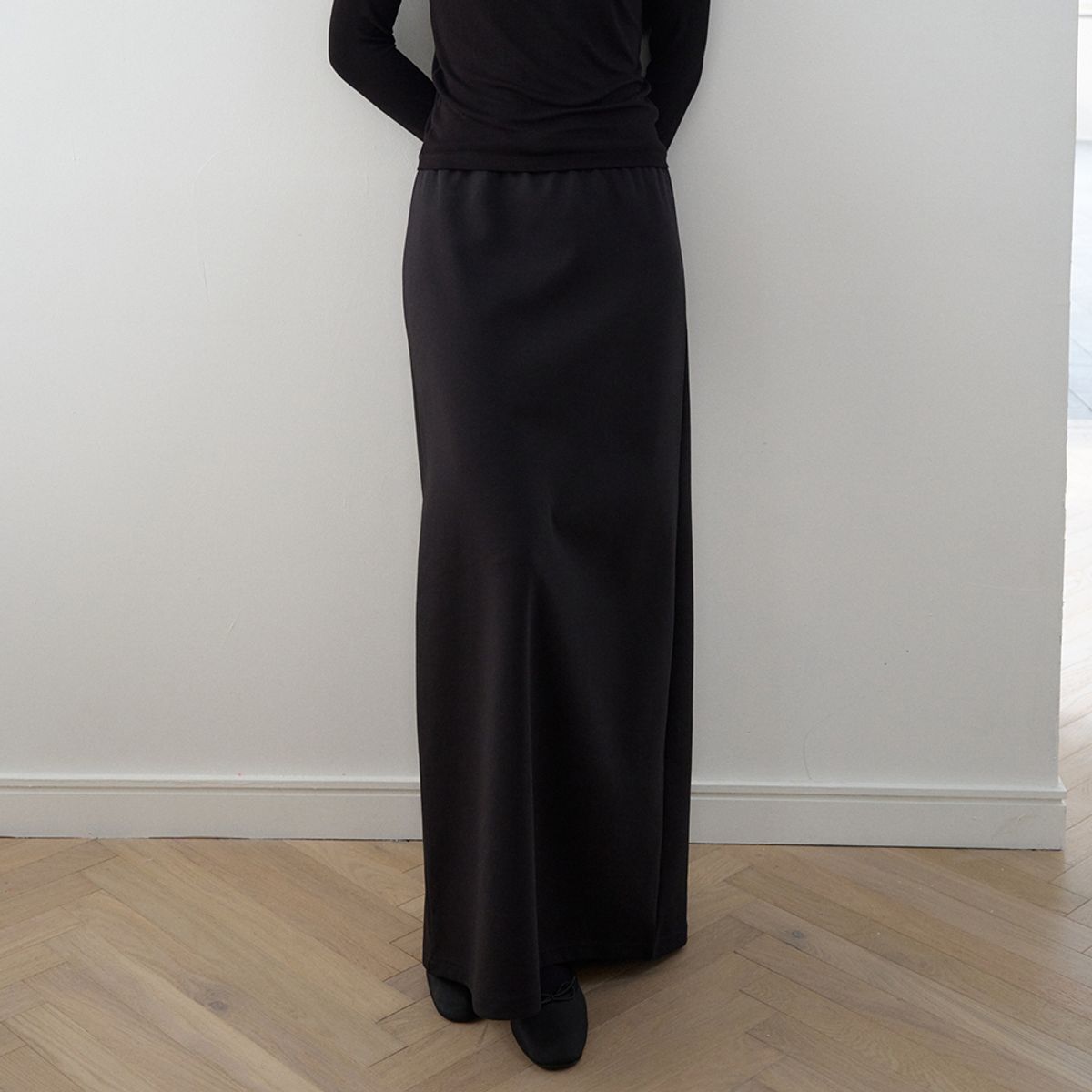 노우드(NOEUD) Soft Ease Skirt (Black)