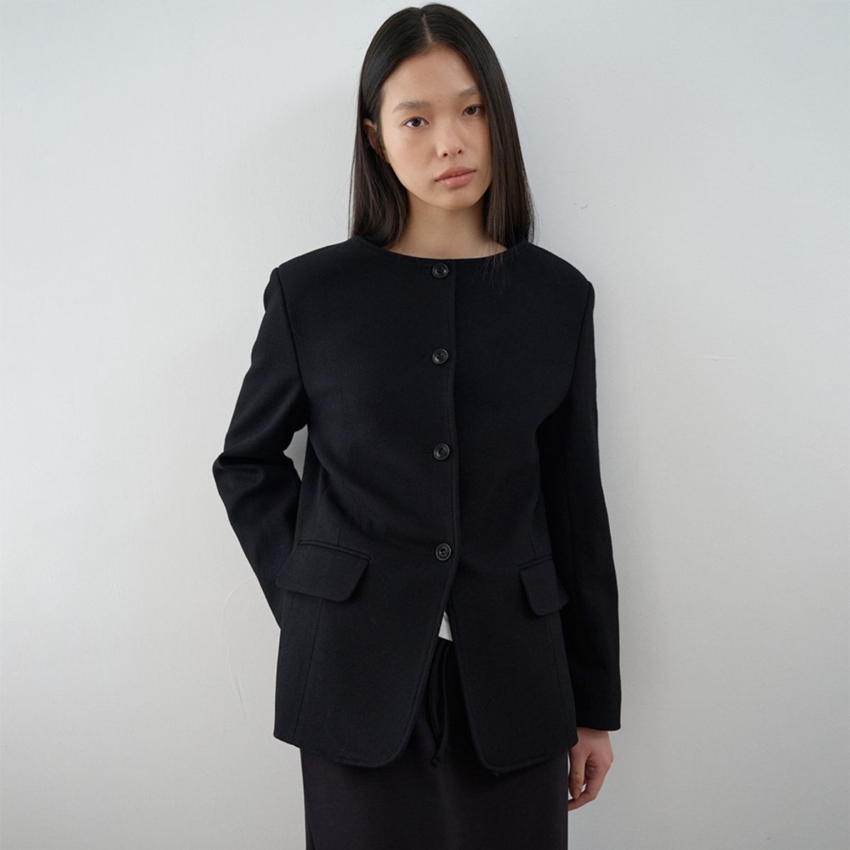 노우드(NOEUD) Boat Line Jacket (Black)