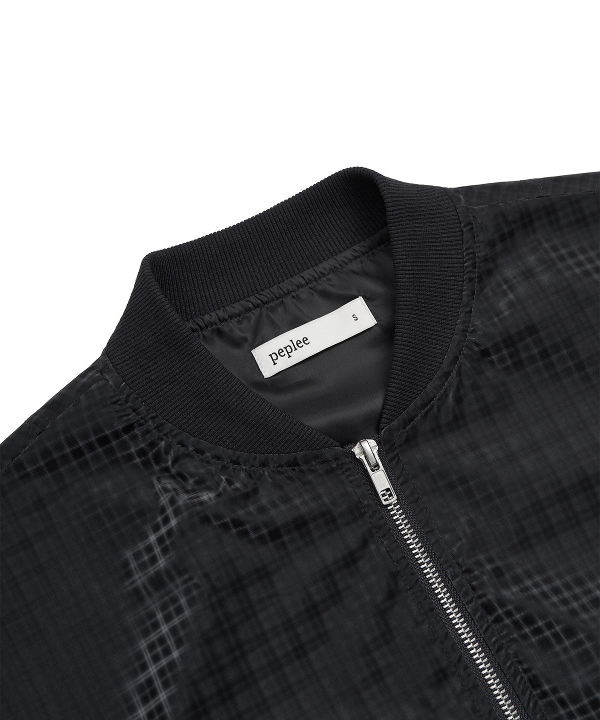 페플리(PEPLEE) Check MA-1 Jacket (Black)