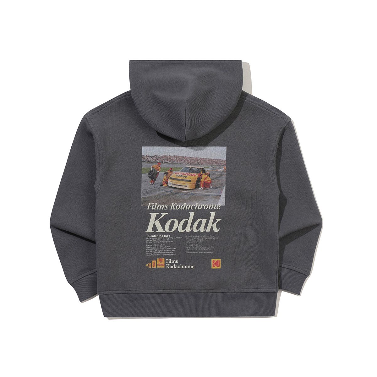 코닥 키즈(KODAK KIDS) 씨너리 그래픽 후드 티셔츠 키즈 CHARCOAL