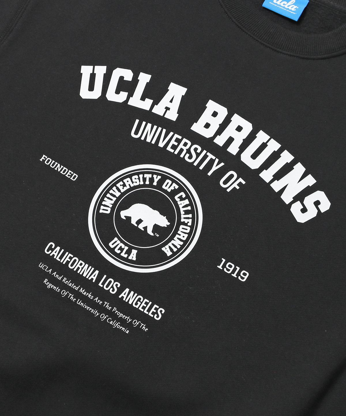 유씨엘에이(UCLA) 남녀공용 UCLA 기모 맨투맨[BLACK](UC2LTK1)