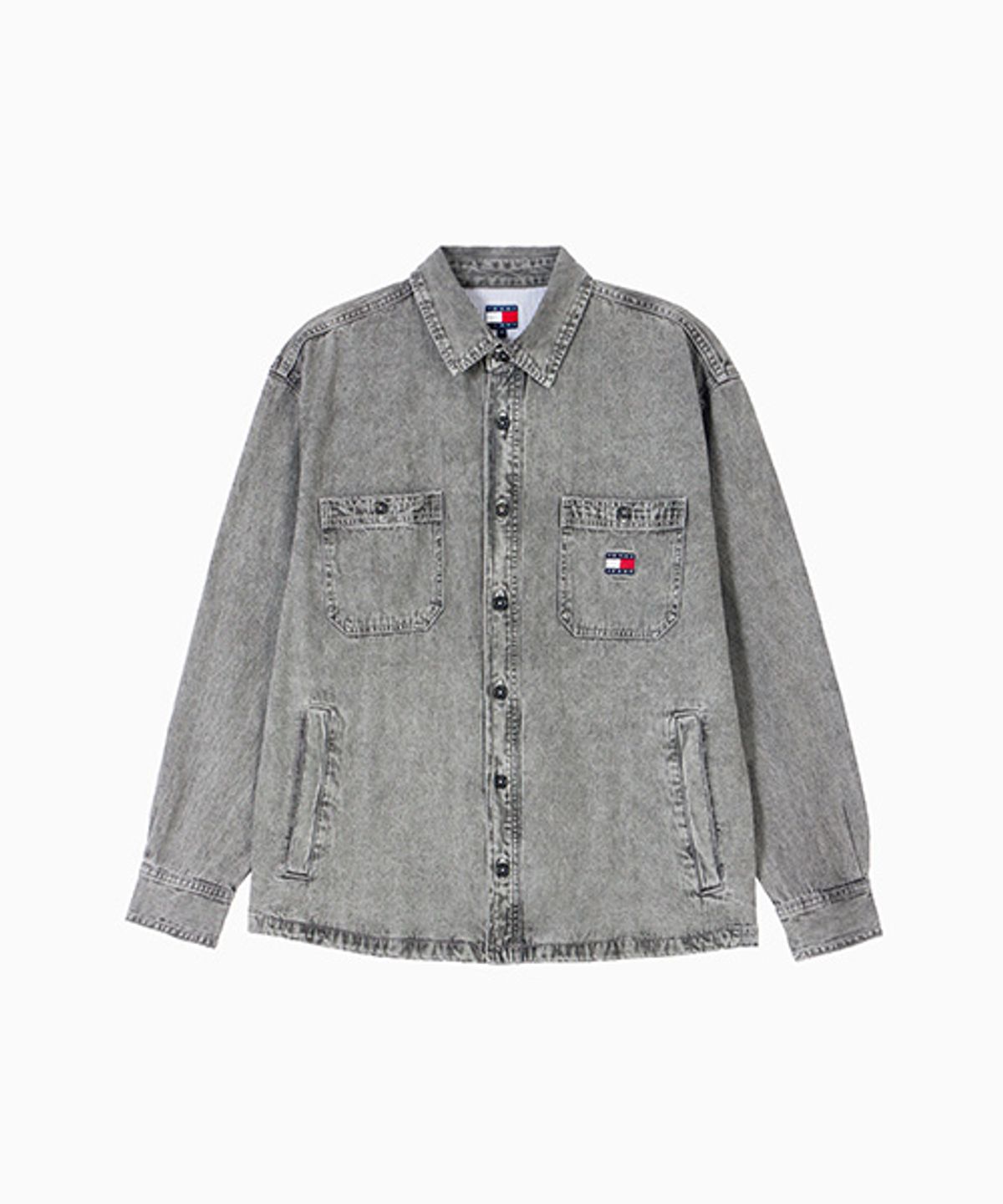 타미진스(TOMMY JEANS) 다크 데님 셔츠 재킷 (T32G0NJC01TML11BK)