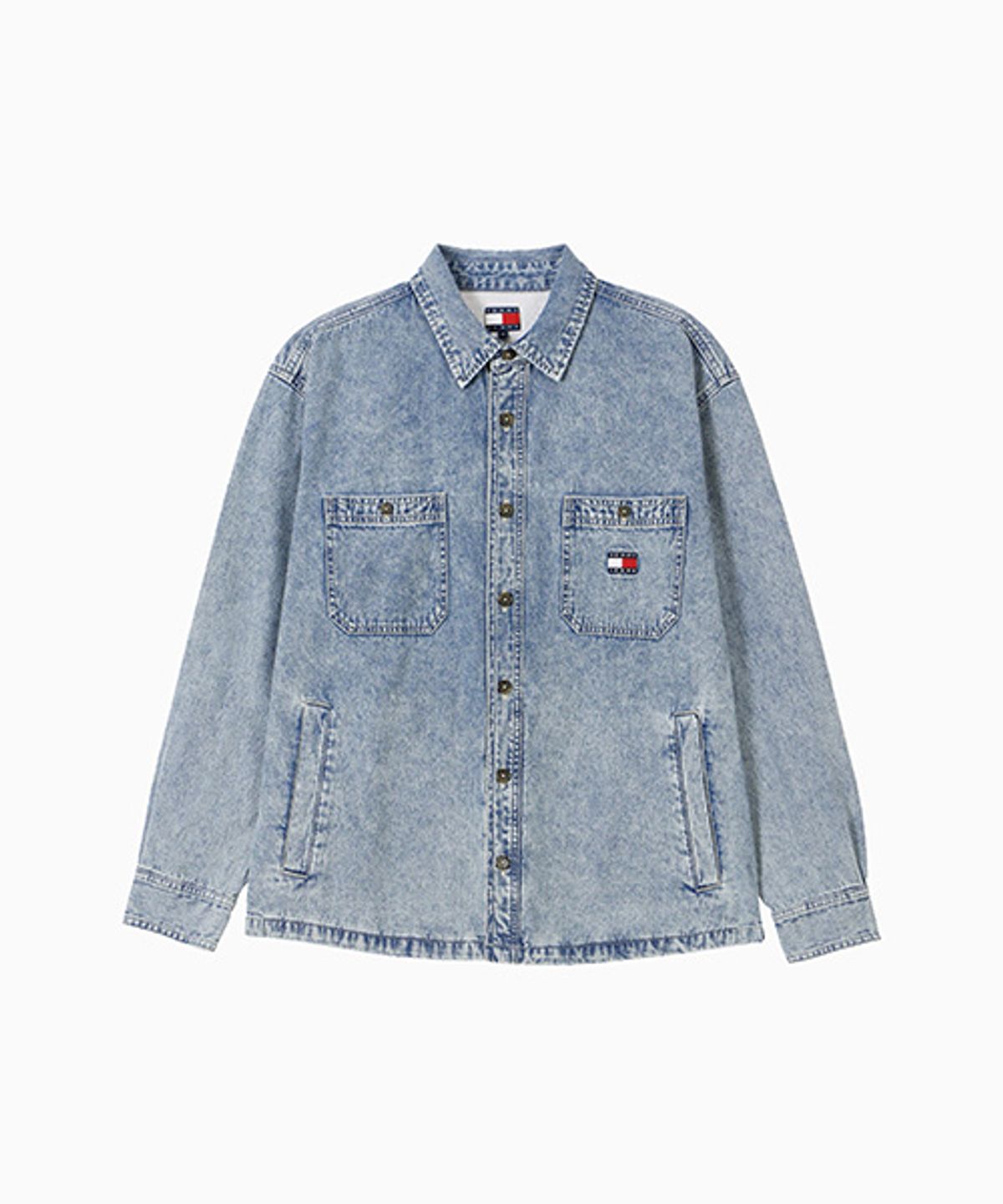타미진스(TOMMY JEANS) 미드 데님 셔츠 재킷 (T32G0NJC02TML11A5)