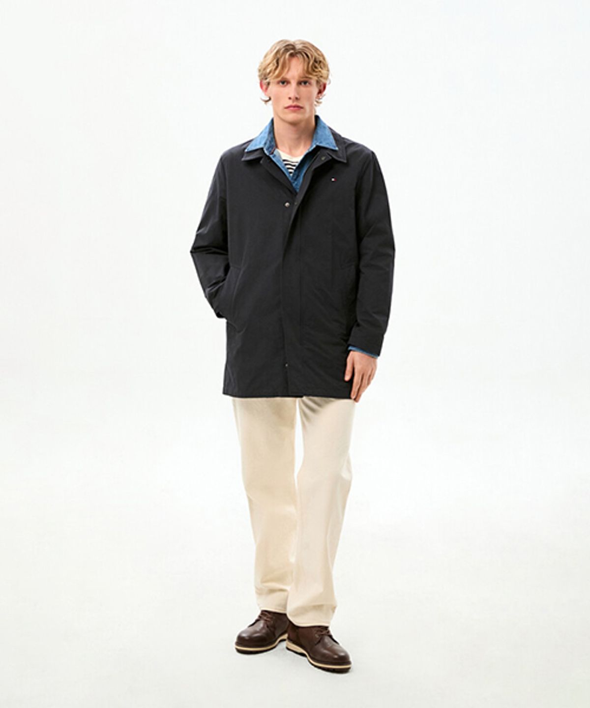 타미힐피거(TOMMY HILFIGER) 카 코트 (T12G0WCT740ML1DW5)