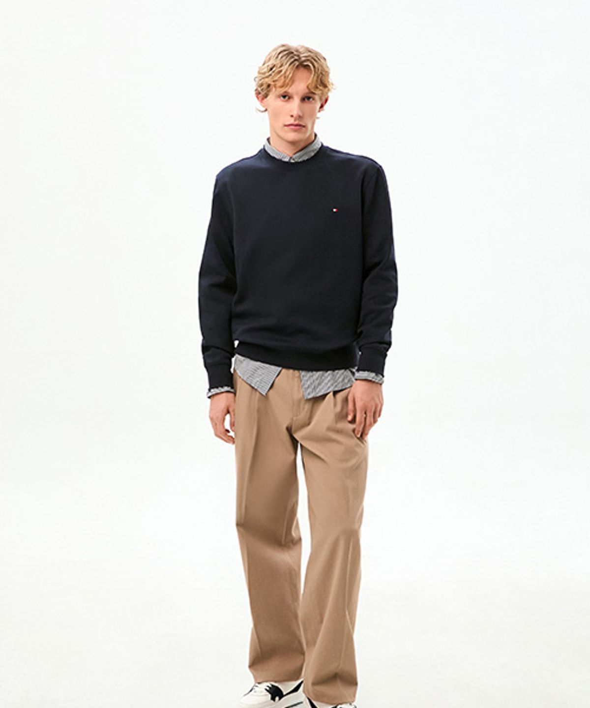 타미힐피거(TOMMY HILFIGER) 에센셜 인테크노 크루넥 스웨트셔츠 (T12G0TPO100MT2DW5)