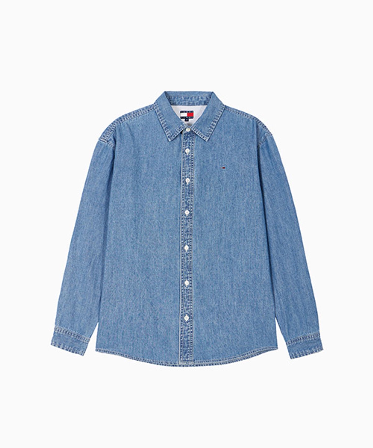타미진스(TOMMY JEANS) 코튼 미드 데님 셔츠 (T32G0NSH01TML11A5)