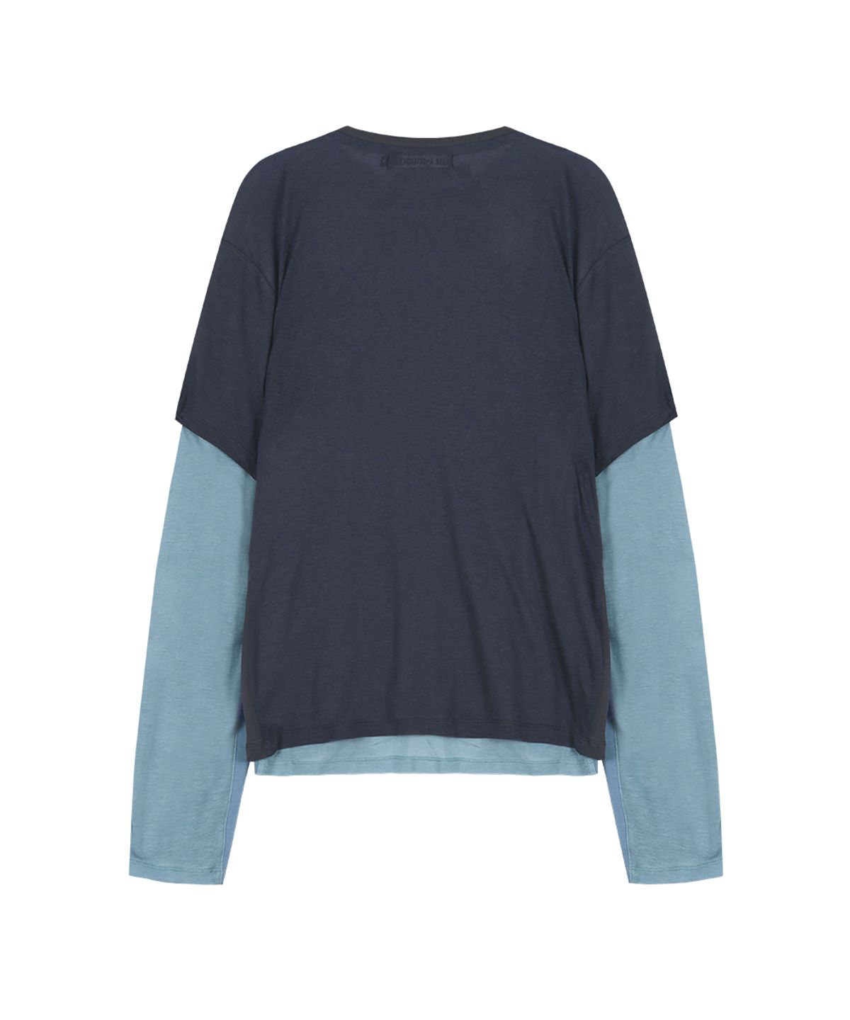 앤더슨벨(ADSB ANDERSSON BELL) BRAD LAYERED T-SHIRT atb1531m(SLATE BLUE/ASPHALTE)