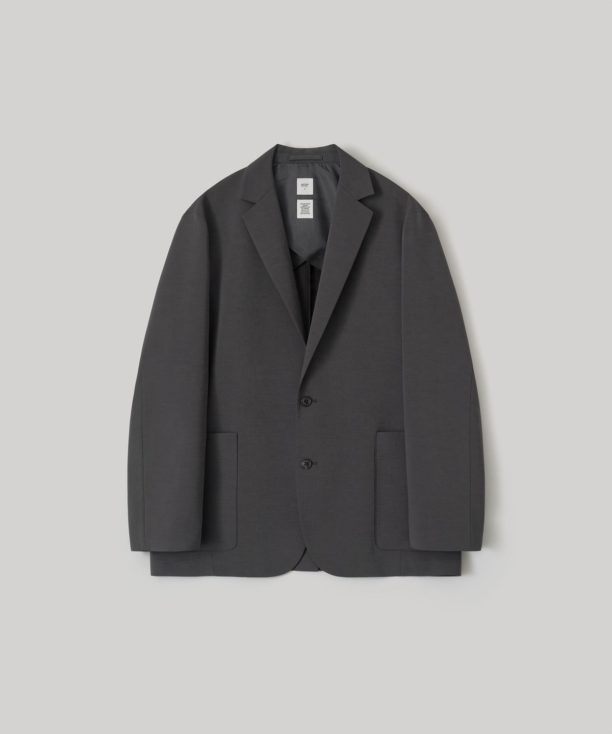 어나더 오피스(ANOTHER OFFICE) [SS] Habana Single Jacket Set-up (Charcoal)