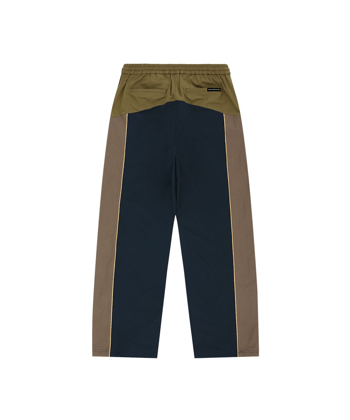 앤더슨벨(ADSB ANDERSSON BELL) UNISEX COLOR BLOCK NYLON TRACK PANTS apa876u(NAVY/KHAKI)