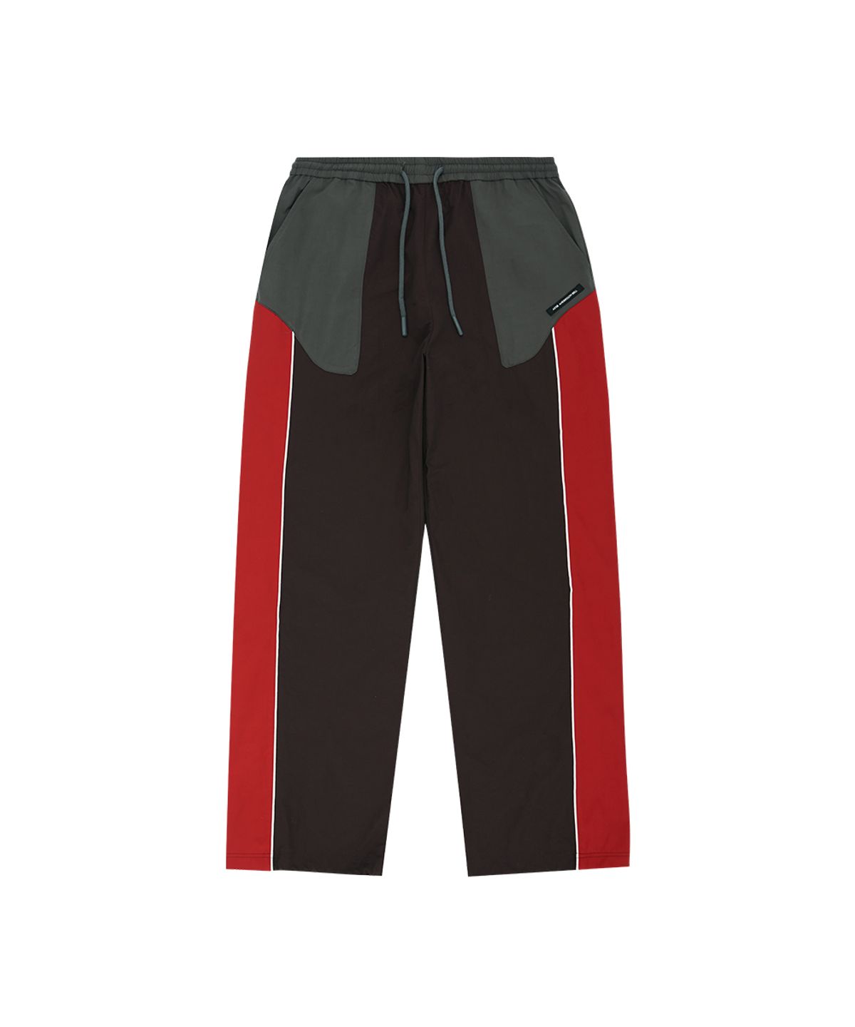 앤더슨벨(ADSB ANDERSSON BELL) UNISEX COLOR BLOCK NYLON TRACK PANTS apa876u(RED/BROWN)