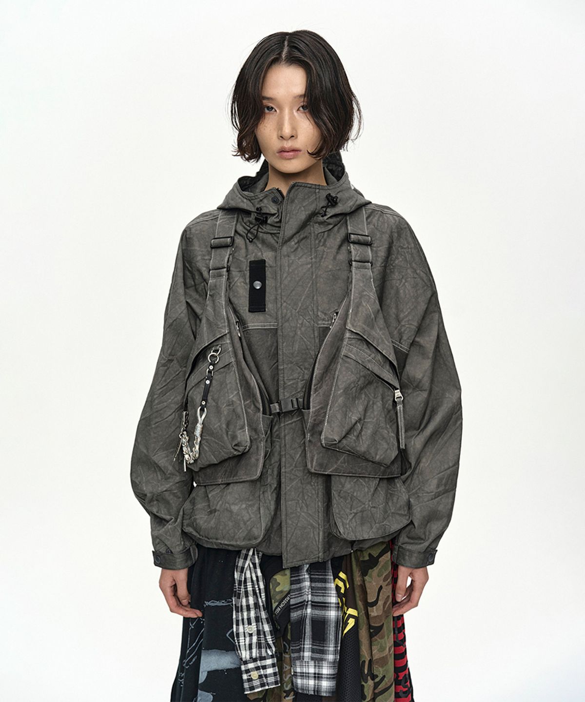 앤더슨벨(ADSB ANDERSSON BELL) TIE-DYED VEST BACKPACK aaa536m(ANTHRACITE)