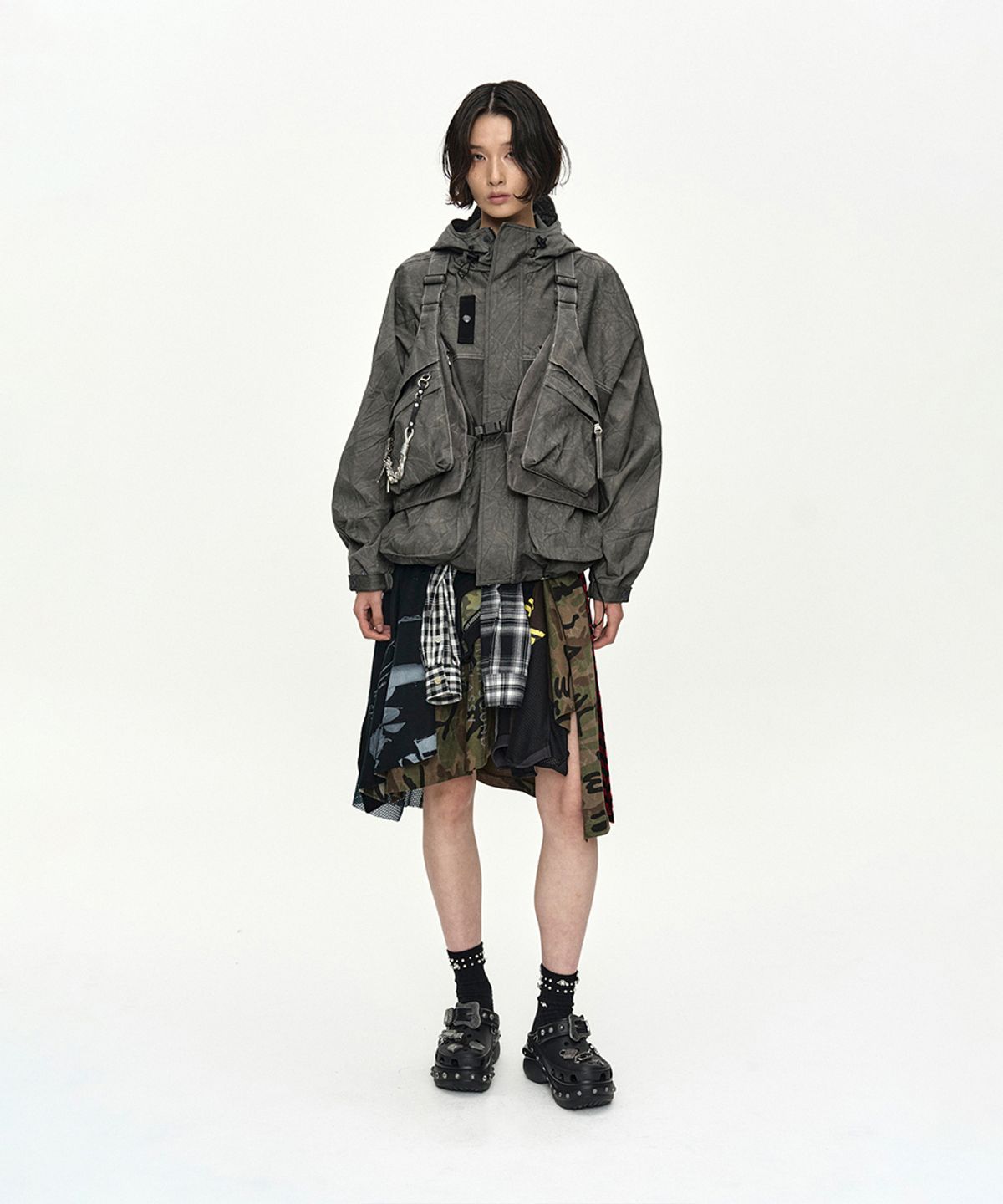 앤더슨벨(ADSB ANDERSSON BELL) TIE-DYED VEST BACKPACK aaa536m(ANTHRACITE)