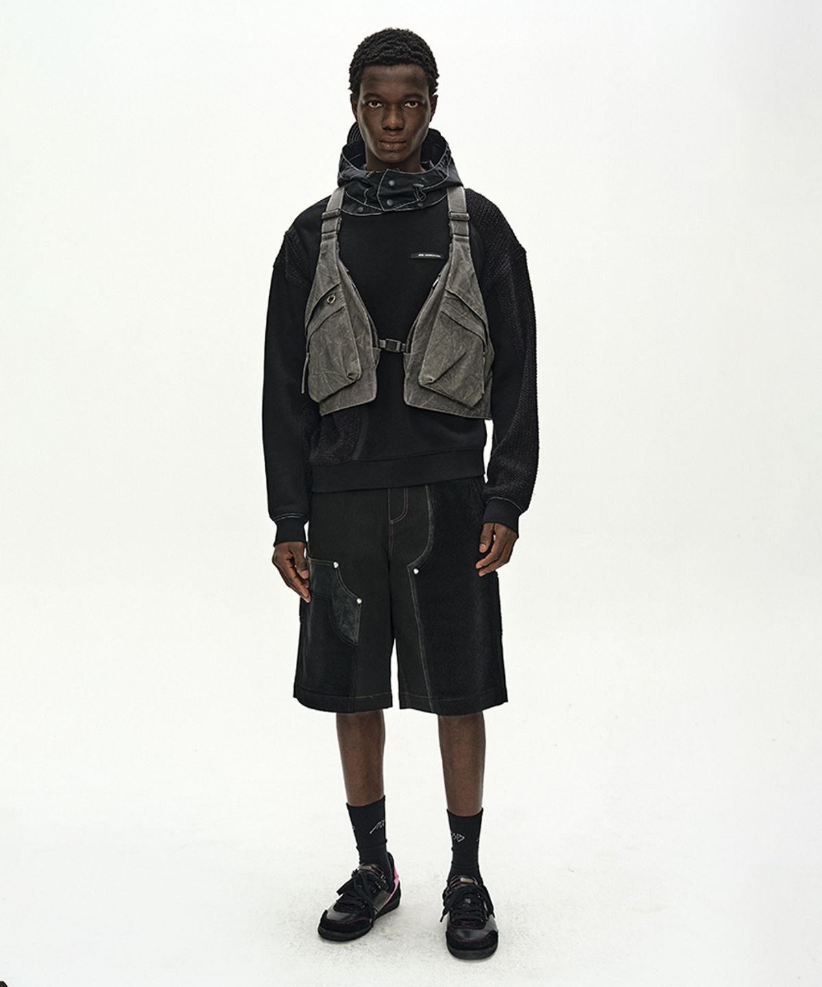 앤더슨벨(ADSB ANDERSSON BELL) TIE-DYED VEST BACKPACK aaa536m(ANTHRACITE)