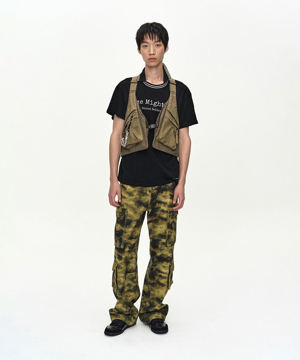 앤더슨벨(ADSB ANDERSSON BELL) TIE-DYED VEST BACKPACK aaa536m(MOSS KHAKI)
