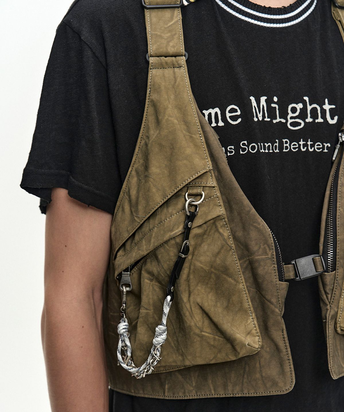앤더슨벨(ADSB ANDERSSON BELL) TIE-DYED VEST BACKPACK aaa536m(MOSS KHAKI)