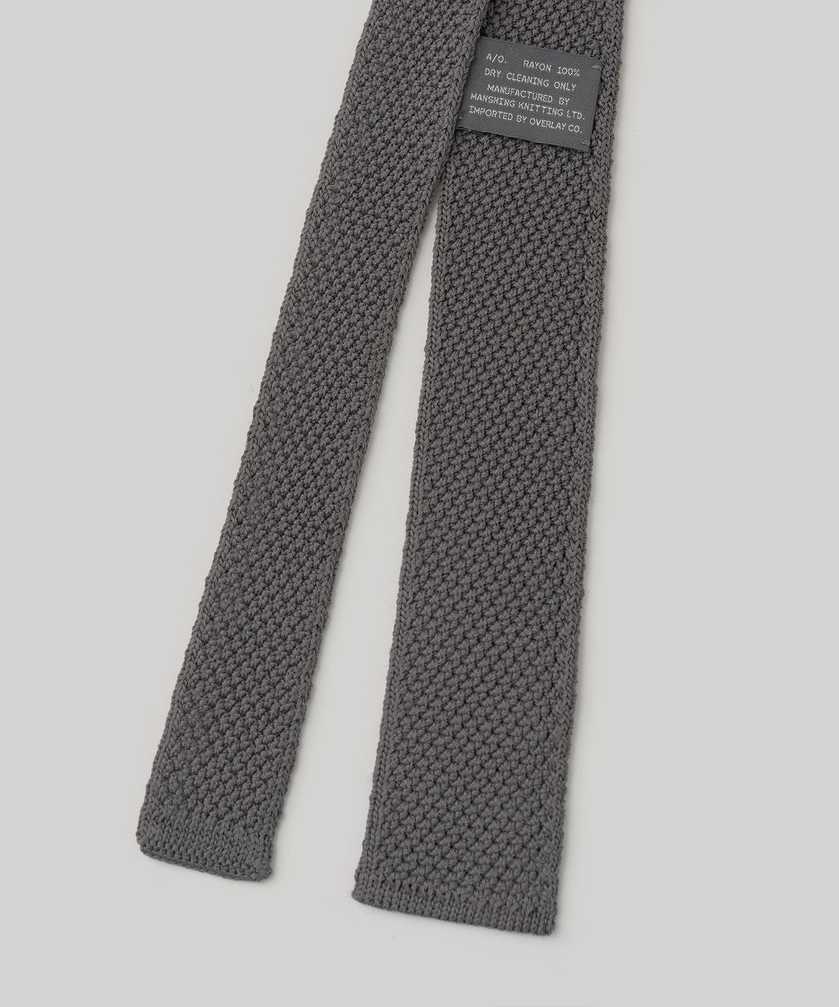 어나더 오피스(ANOTHER OFFICE) Tourist Knit Tie (Graphite)