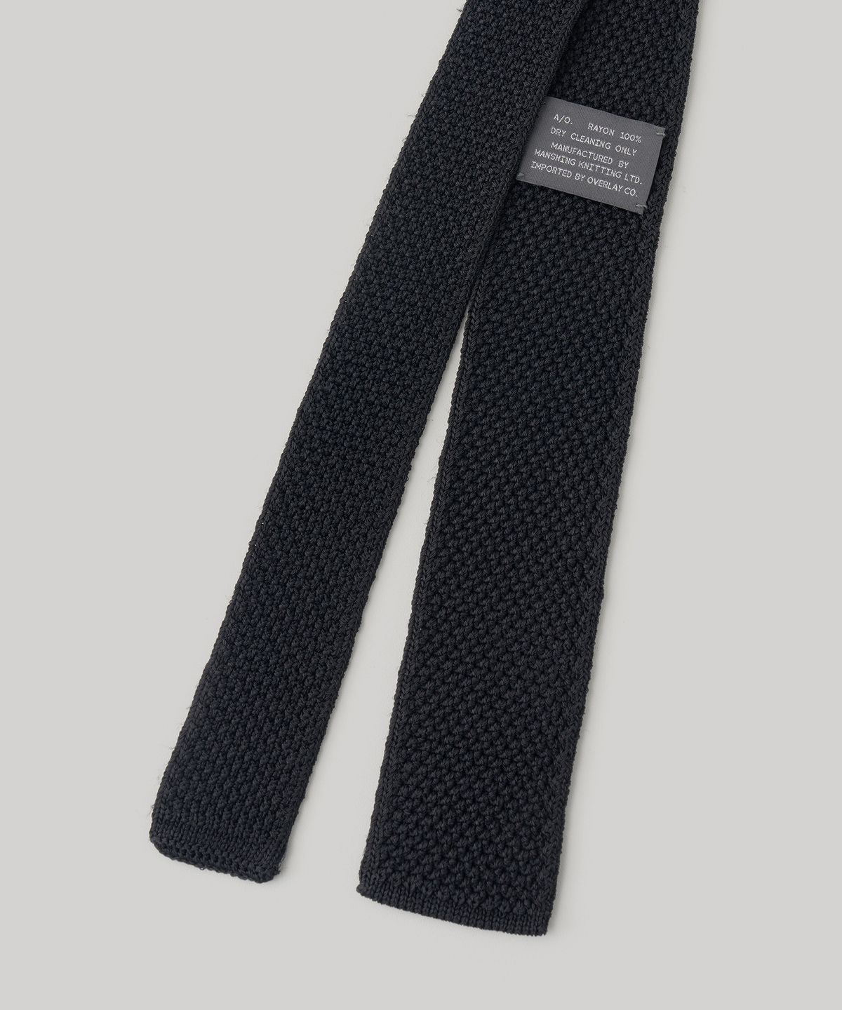 어나더 오피스(ANOTHER OFFICE) Tourist Knit Tie (Black)