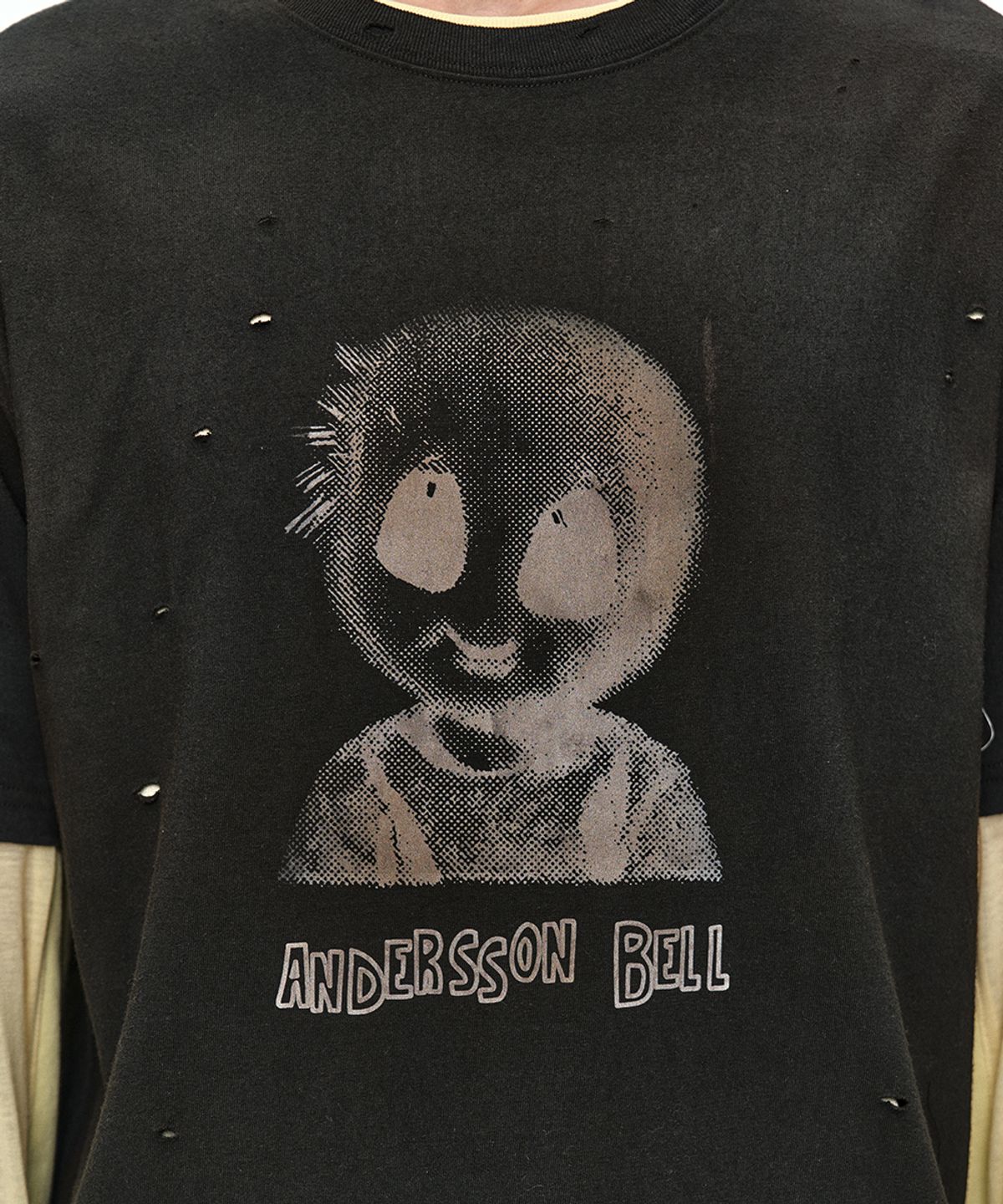 앤더슨벨(ADSB ANDERSSON BELL) UNISEX ALIEN MACHINERY T-SHIRT atb1583u(BLACK)