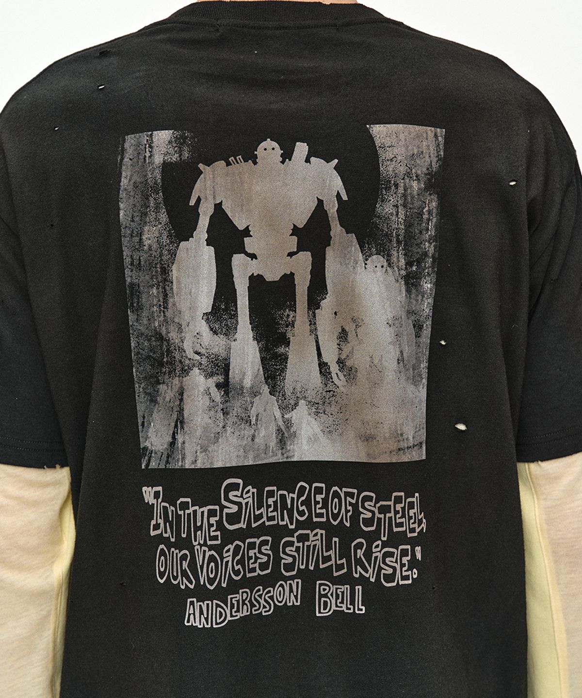 앤더슨벨(ADSB ANDERSSON BELL) UNISEX ALIEN MACHINERY T-SHIRT atb1583u(BLACK)