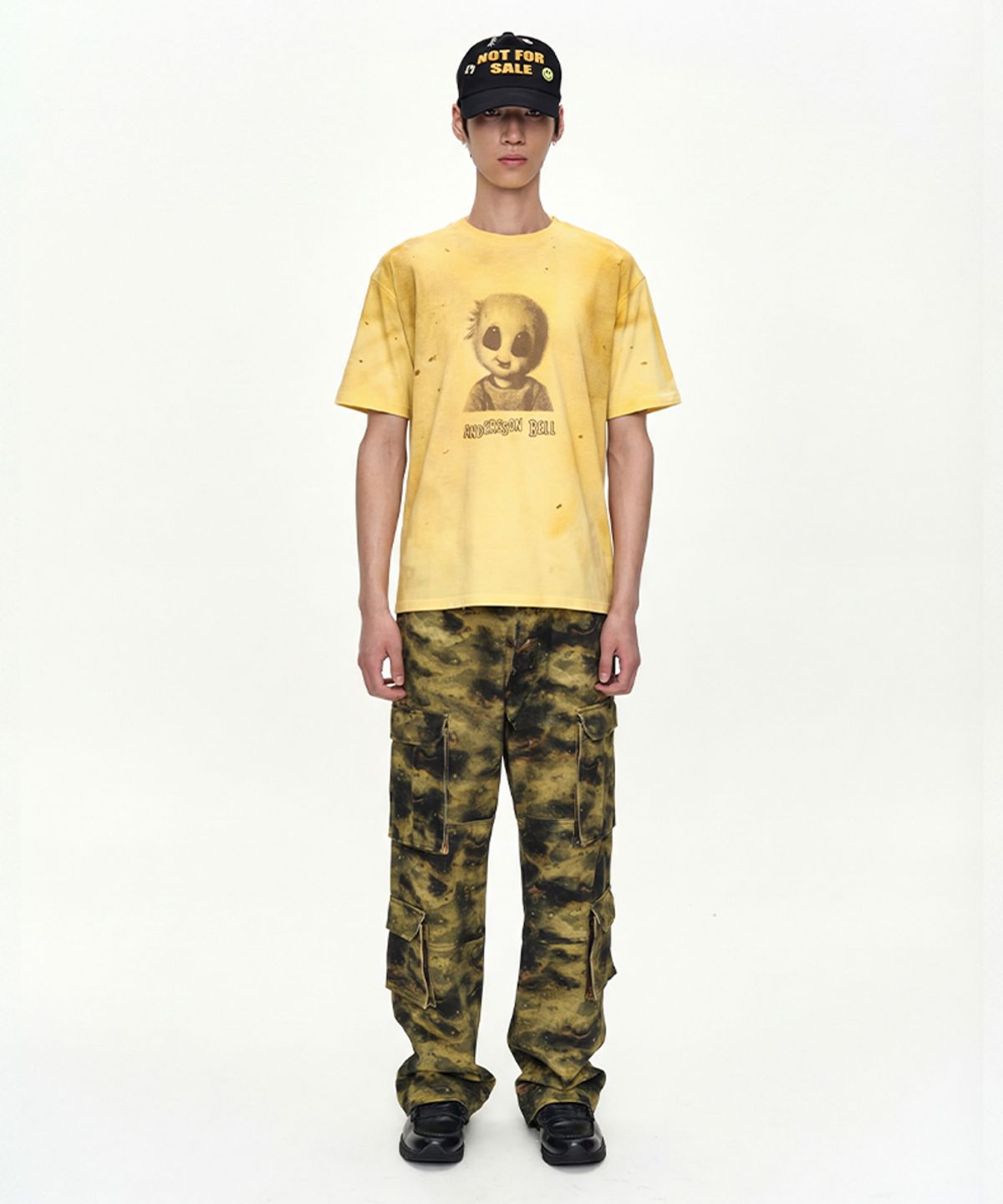 앤더슨벨(ADSB ANDERSSON BELL) UNISEX ALIEN MACHINERY T-SHIRT atb1583u(YELLOW)