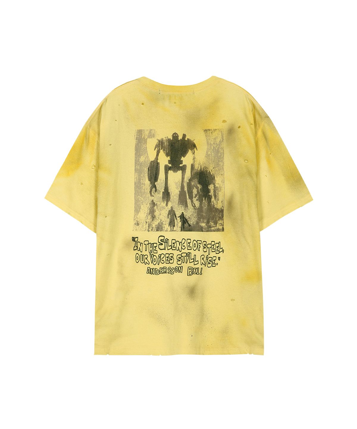 앤더슨벨(ADSB ANDERSSON BELL) UNISEX ALIEN MACHINERY T-SHIRT atb1583u(YELLOW)