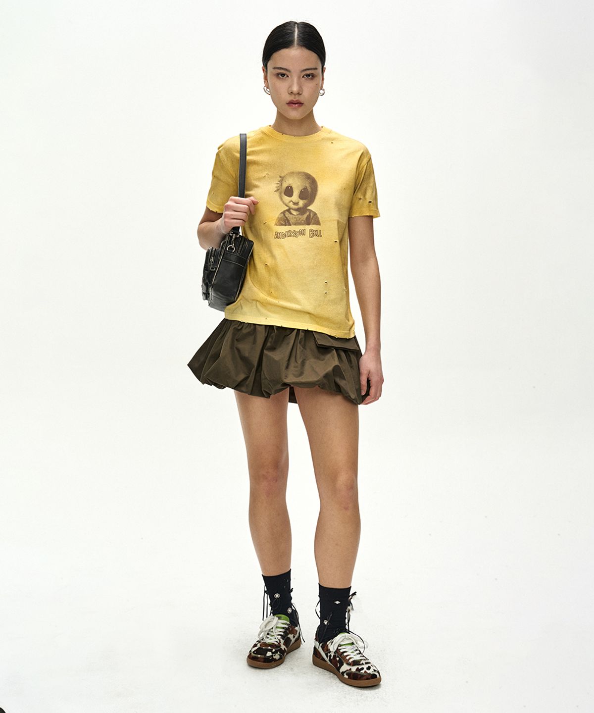 앤더슨벨(ADSB ANDERSSON BELL) UNISEX ALIEN MACHINERY T-SHIRT atb1583u(YELLOW)