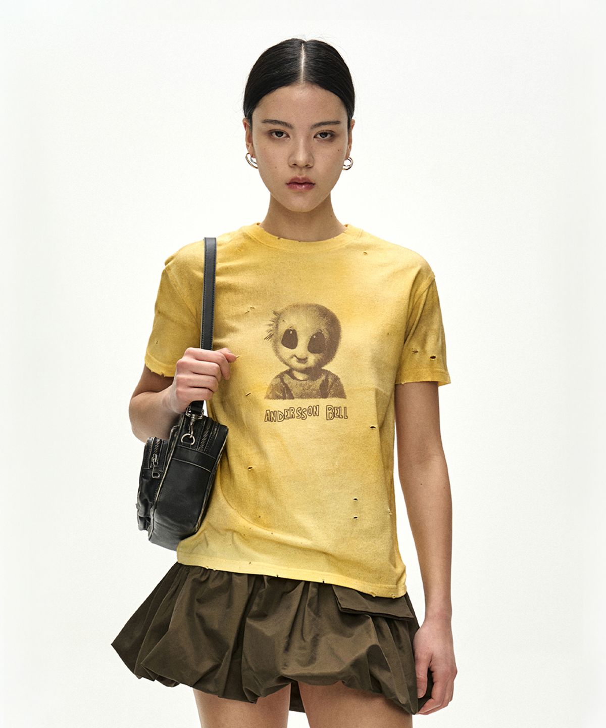 앤더슨벨(ADSB ANDERSSON BELL) UNISEX ALIEN MACHINERY T-SHIRT atb1583u(YELLOW)