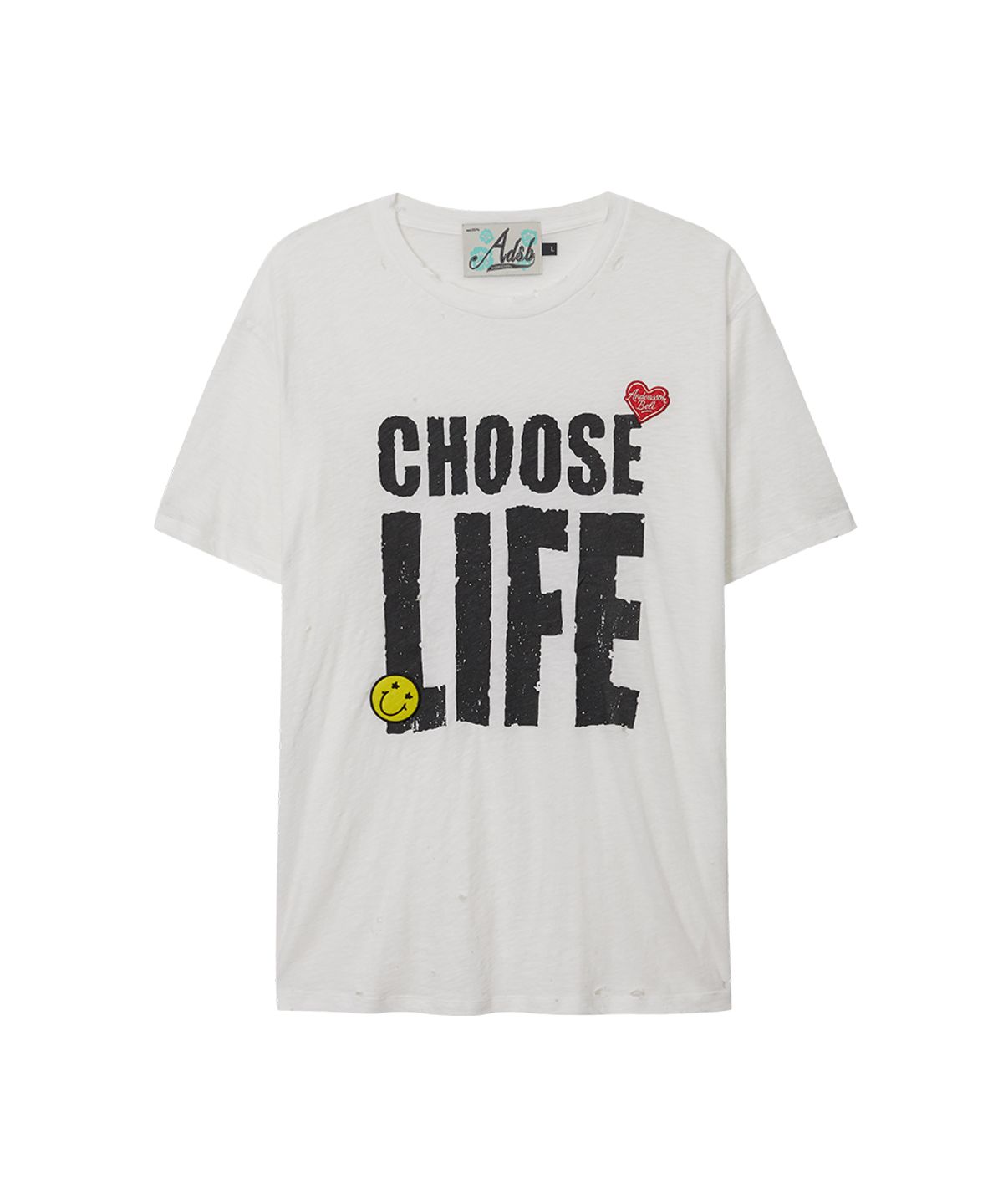 앤더슨벨(ADSB ANDERSSON BELL) (ESSENTIAL) UNISEX CHOOSE LIFE T-SHIRT atb1547u(WHITE)