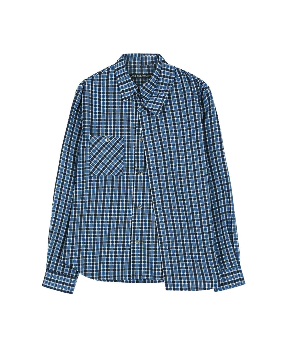 앤더슨벨(ADSB ANDERSSON BELL) BLUE CHECK LAYERED SHIRT atb1553m(BLUE)