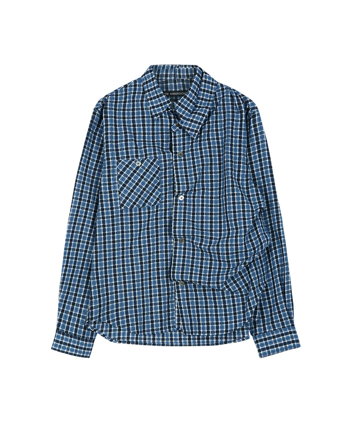 앤더슨벨(ADSB ANDERSSON BELL) BLUE CHECK LAYERED SHIRT atb1553m(BLUE)