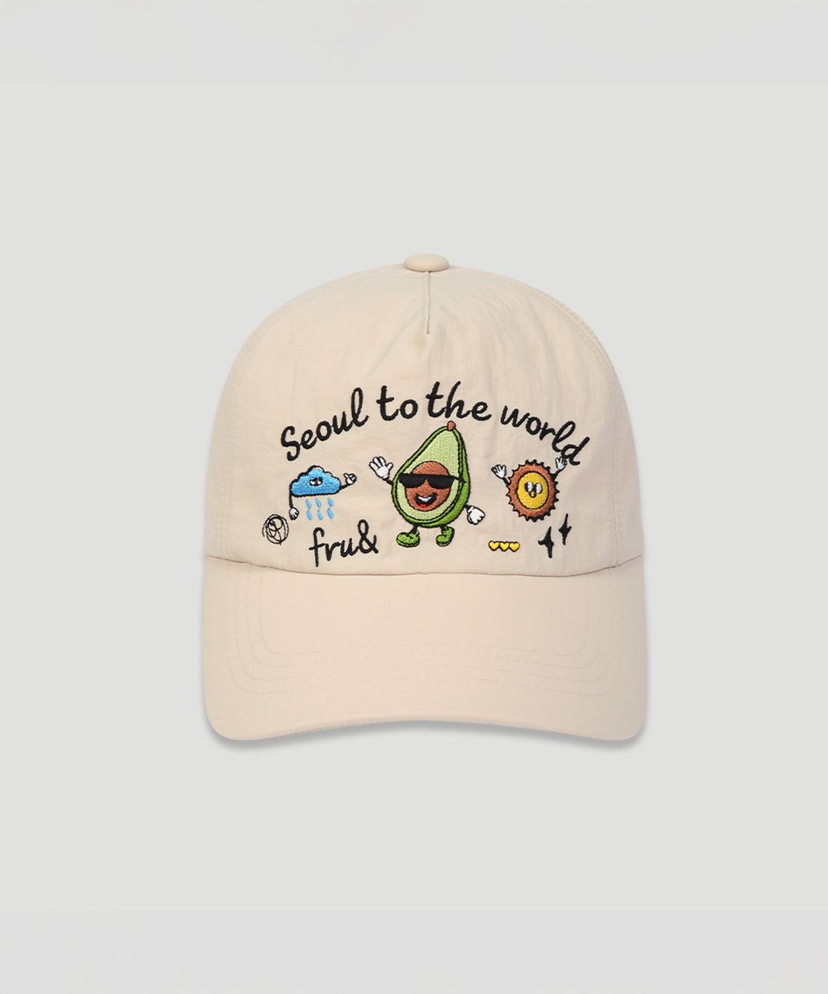 프루앤(FRUAND) FRU& SEOUL MULTI CAP_NYLON CREAM
