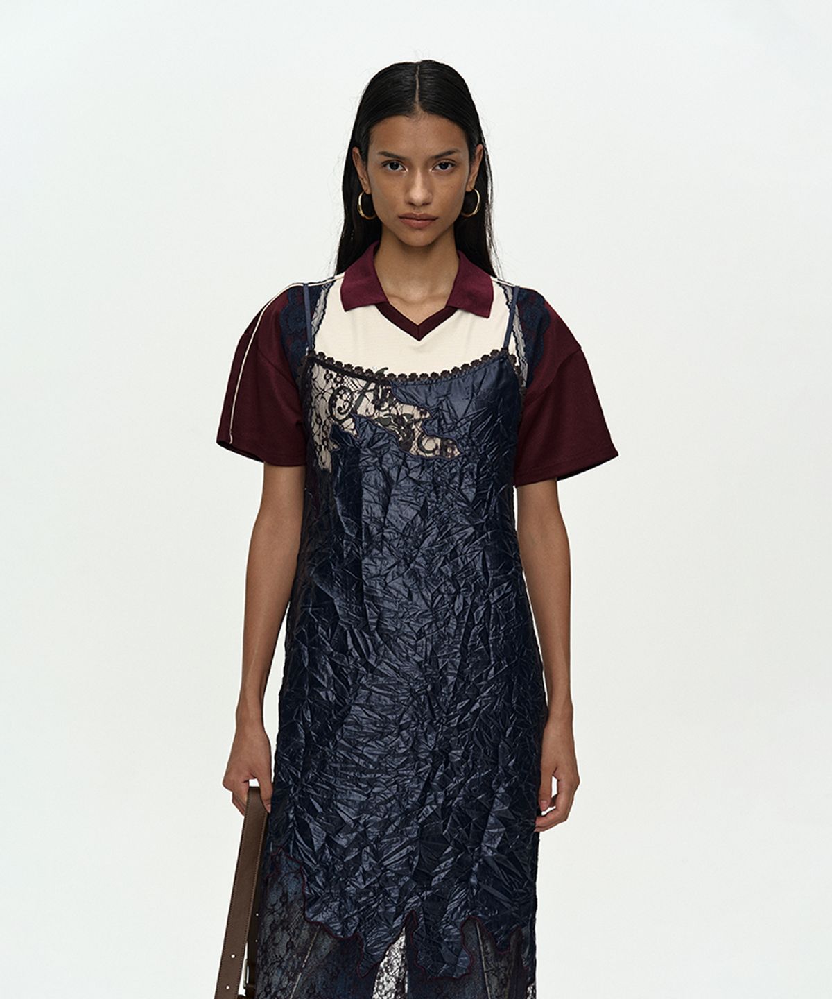 앤더슨벨(ADSB ANDERSSON BELL) EMBROIDERY LACE DRESS atb1520w(NAVY)